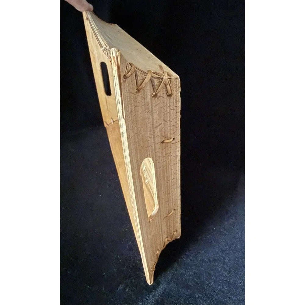 Vintage Bamboo Beach House Cottage Cabin Reed Serving Tray Handles